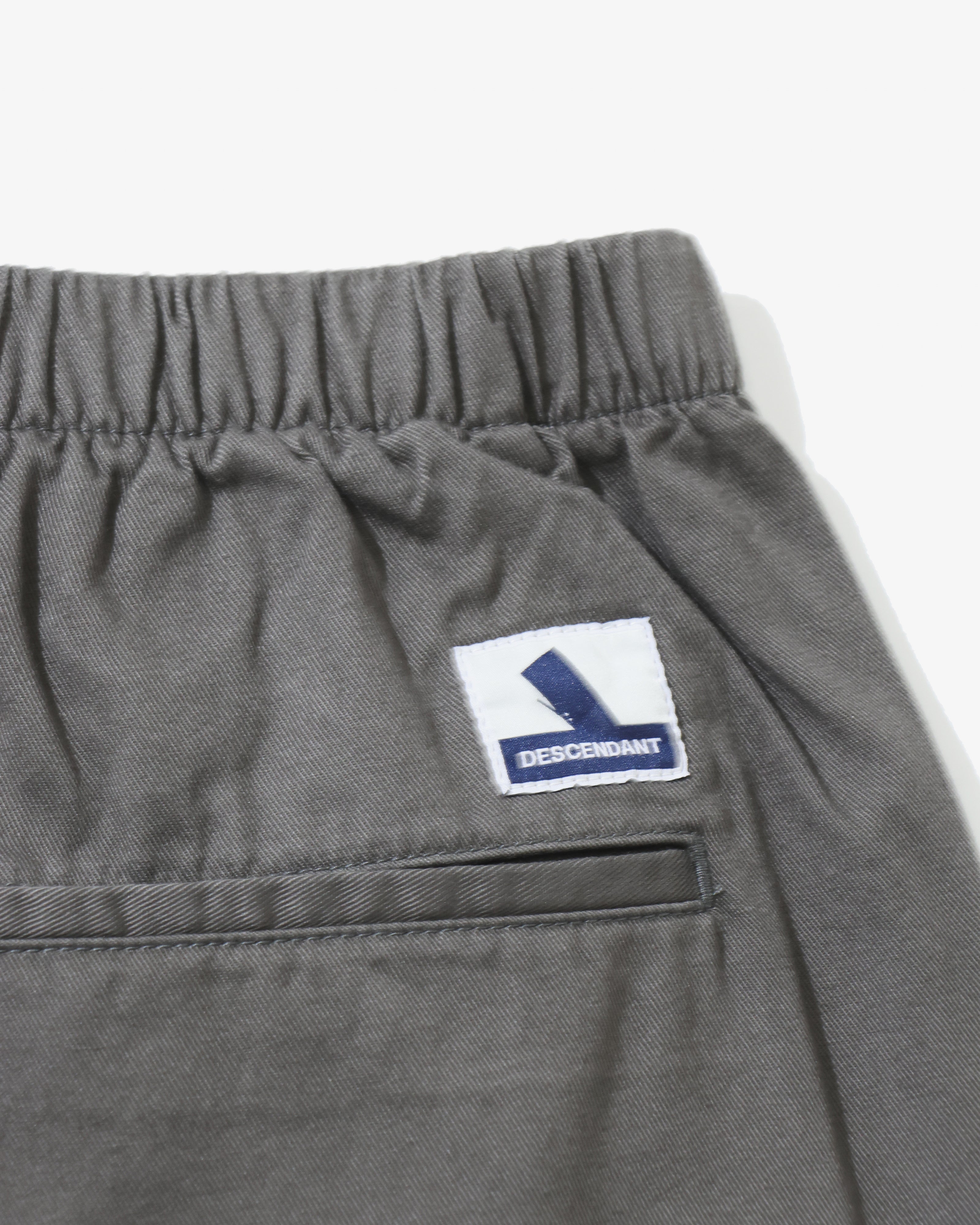 CLASP TWILL WEBBING SHORTS CHARCOAL – TIME AFTER TIME