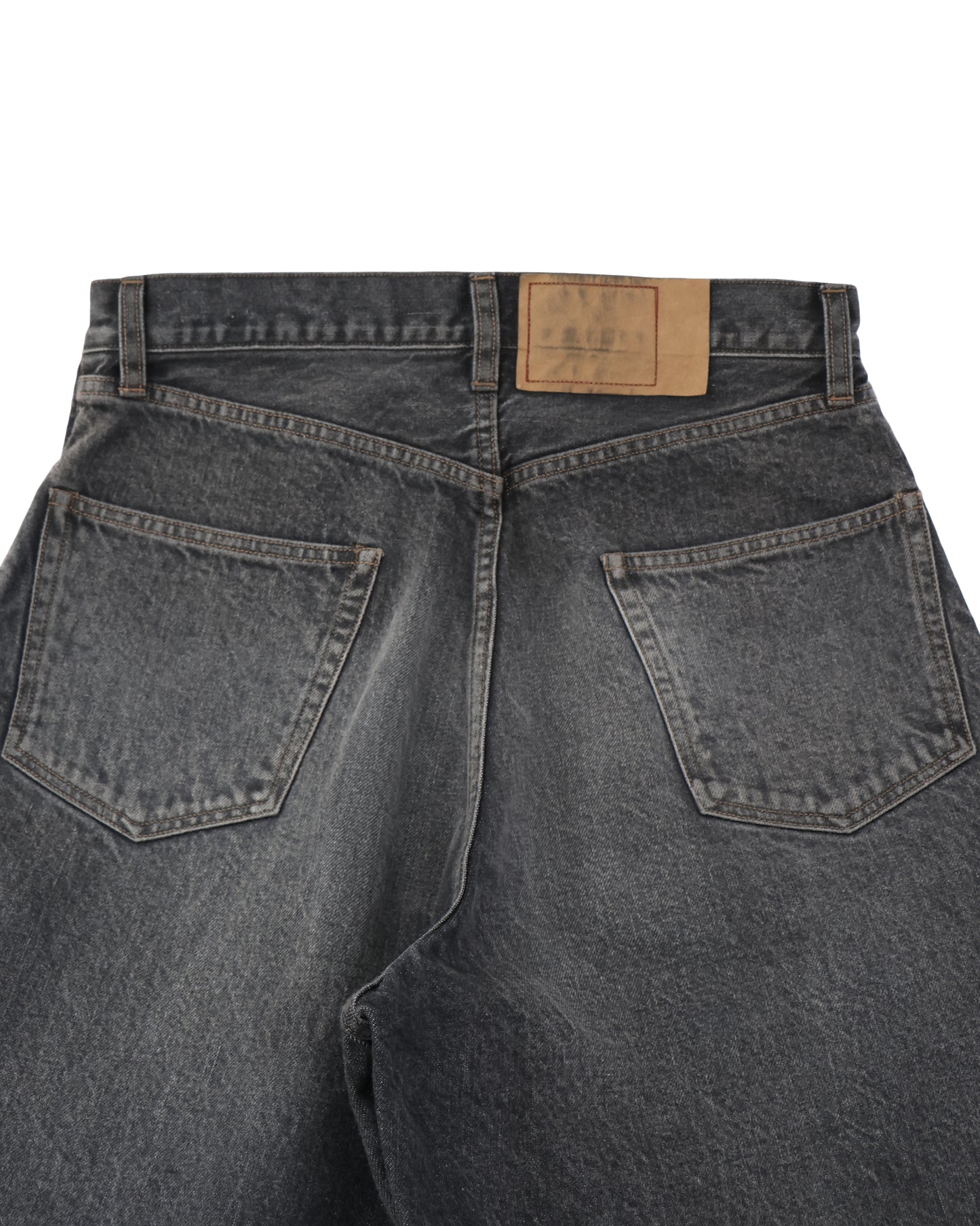 13.5oz Denim Pants Wide USED-SulfurBlack