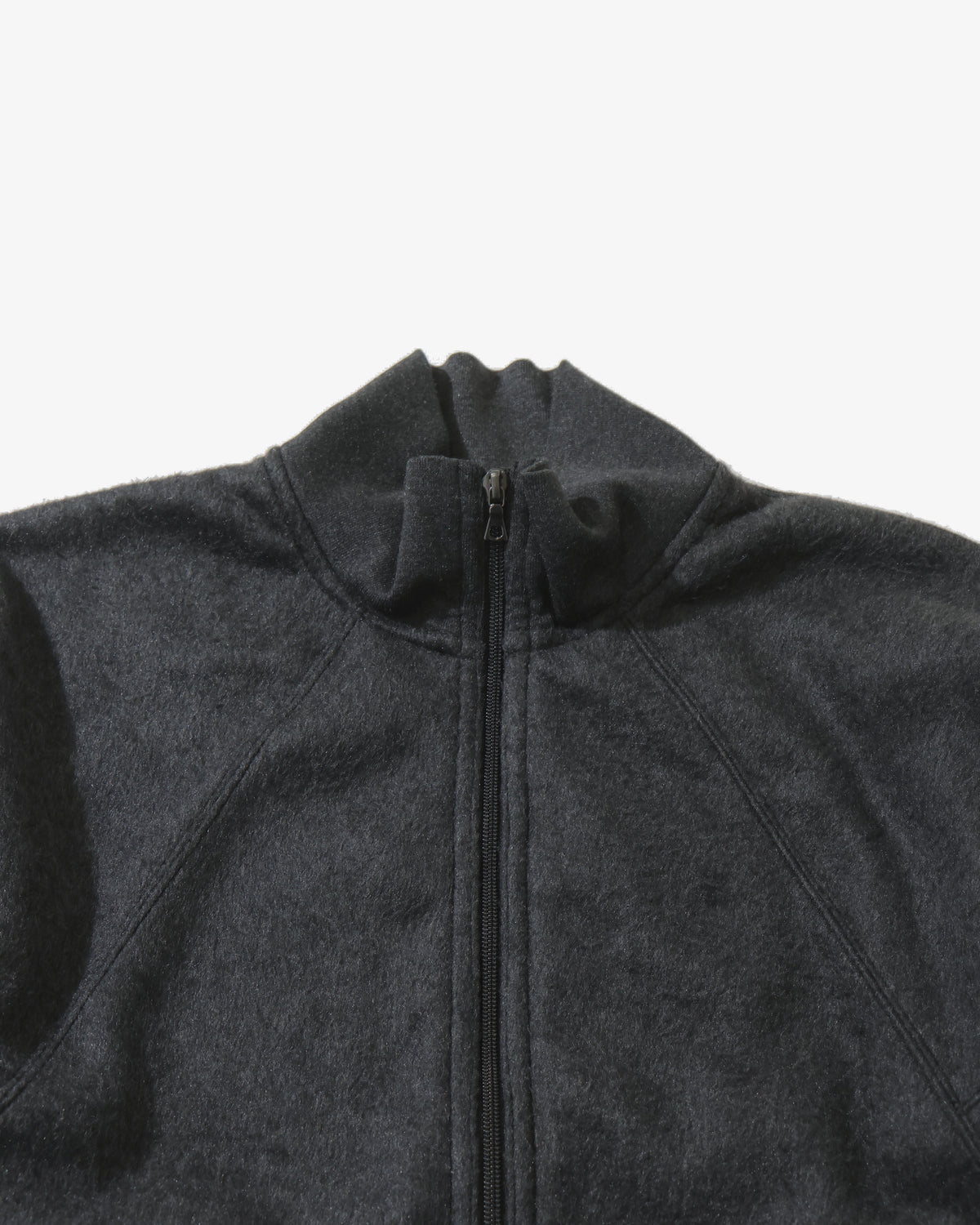 Pe/Silk Fleece Track Jacket HeatherBlack
