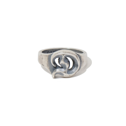 "D" Silver Ring