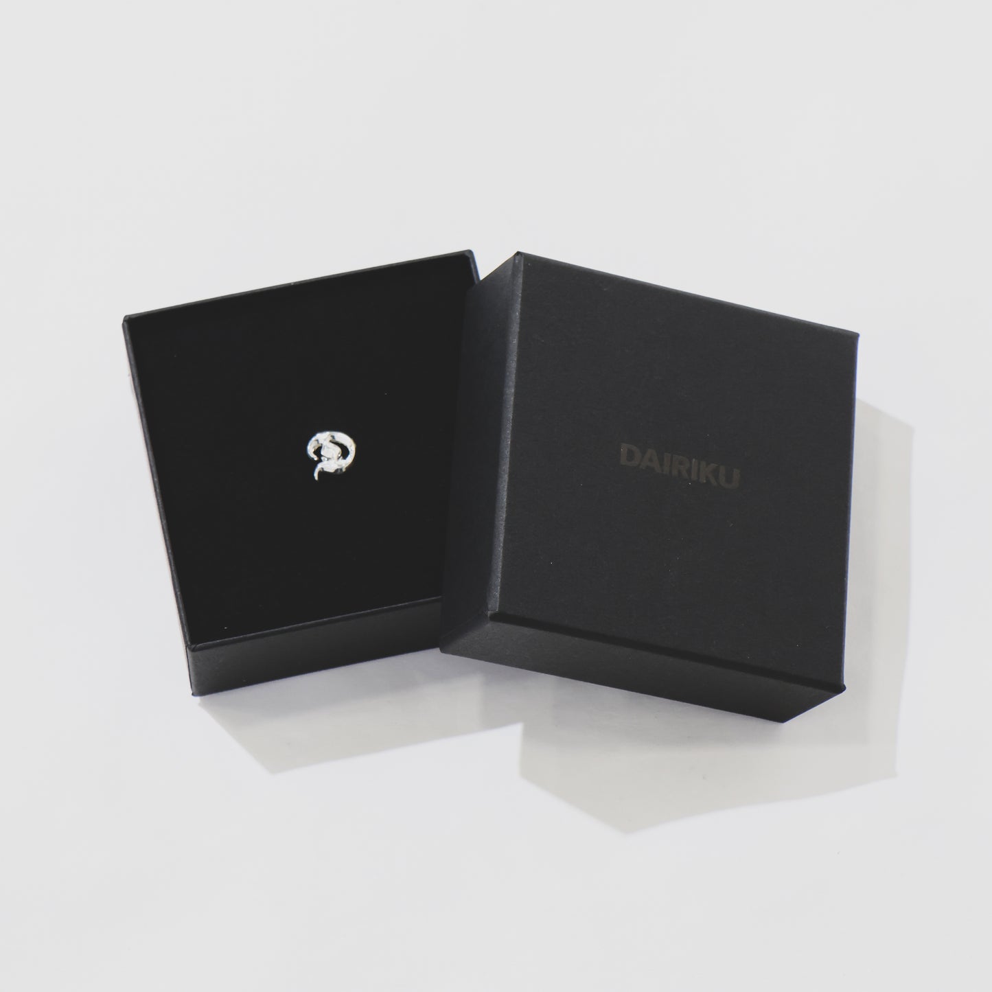 "D" Silver Earring