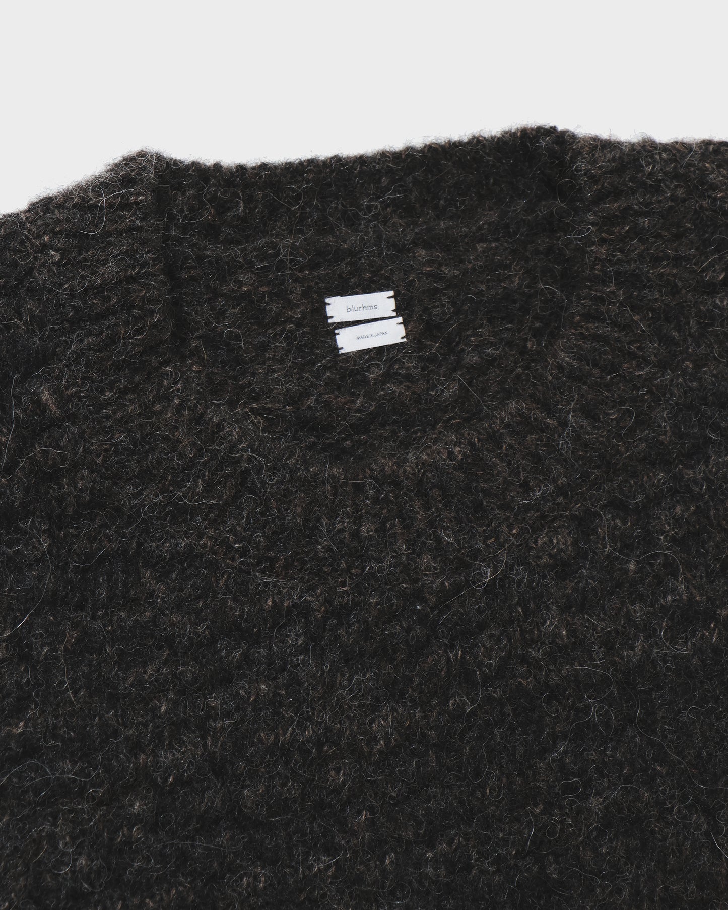 Baby Alpaca Knit P/O MelangeDarkBrown