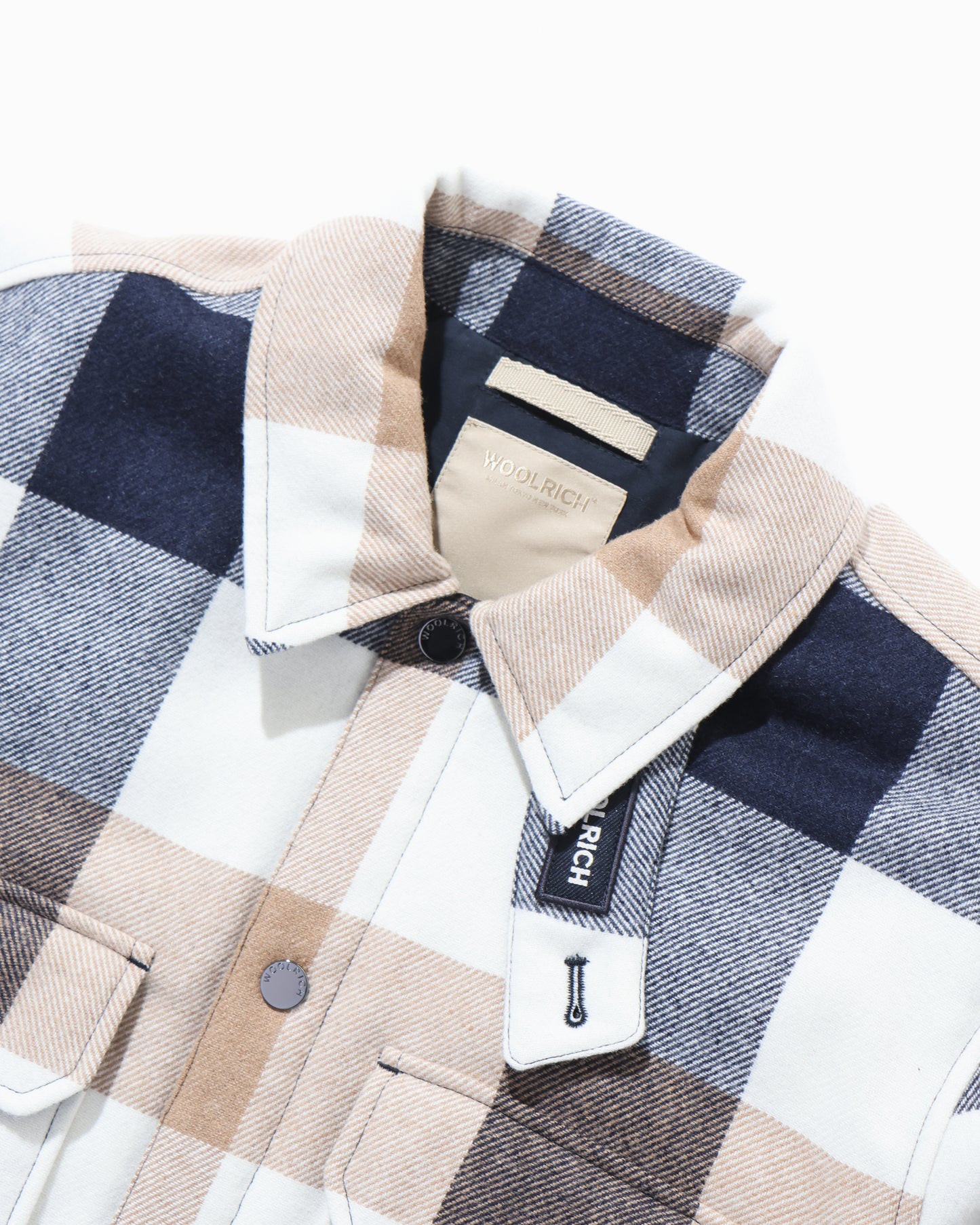 WOOL CHECK ALASKAN SHIRT JACKET