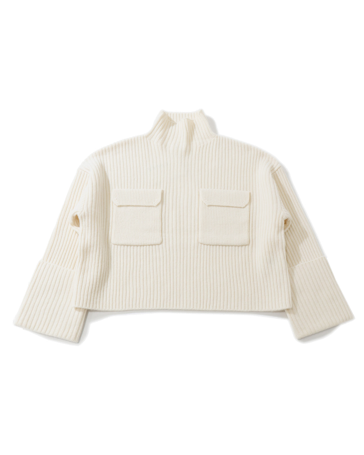 BOILED LAMBWOOL RIB TOP