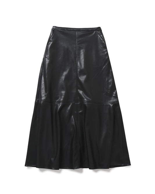 fake leather skirt