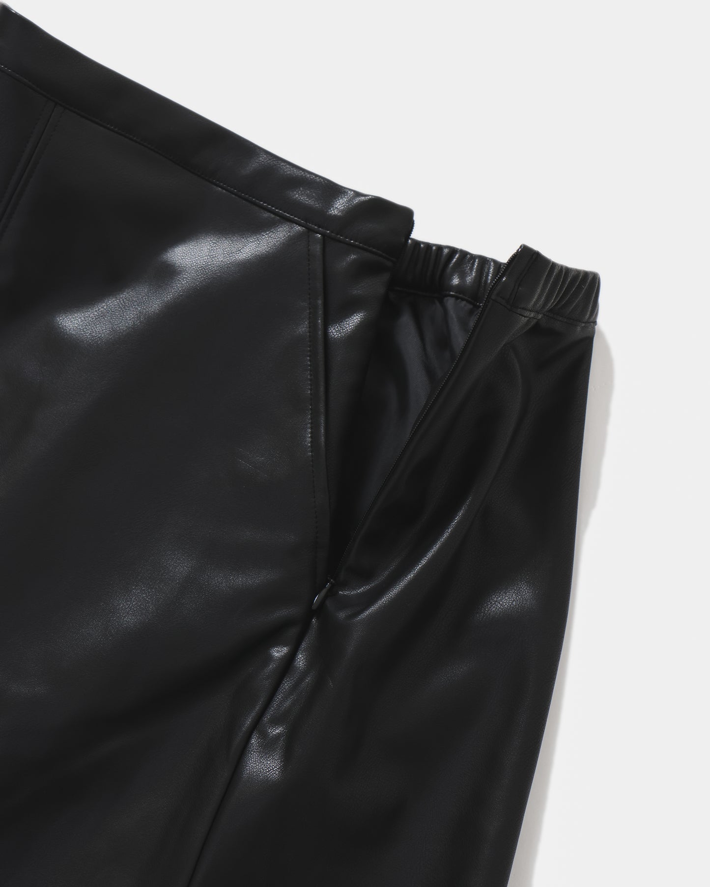 fake leather skirt
