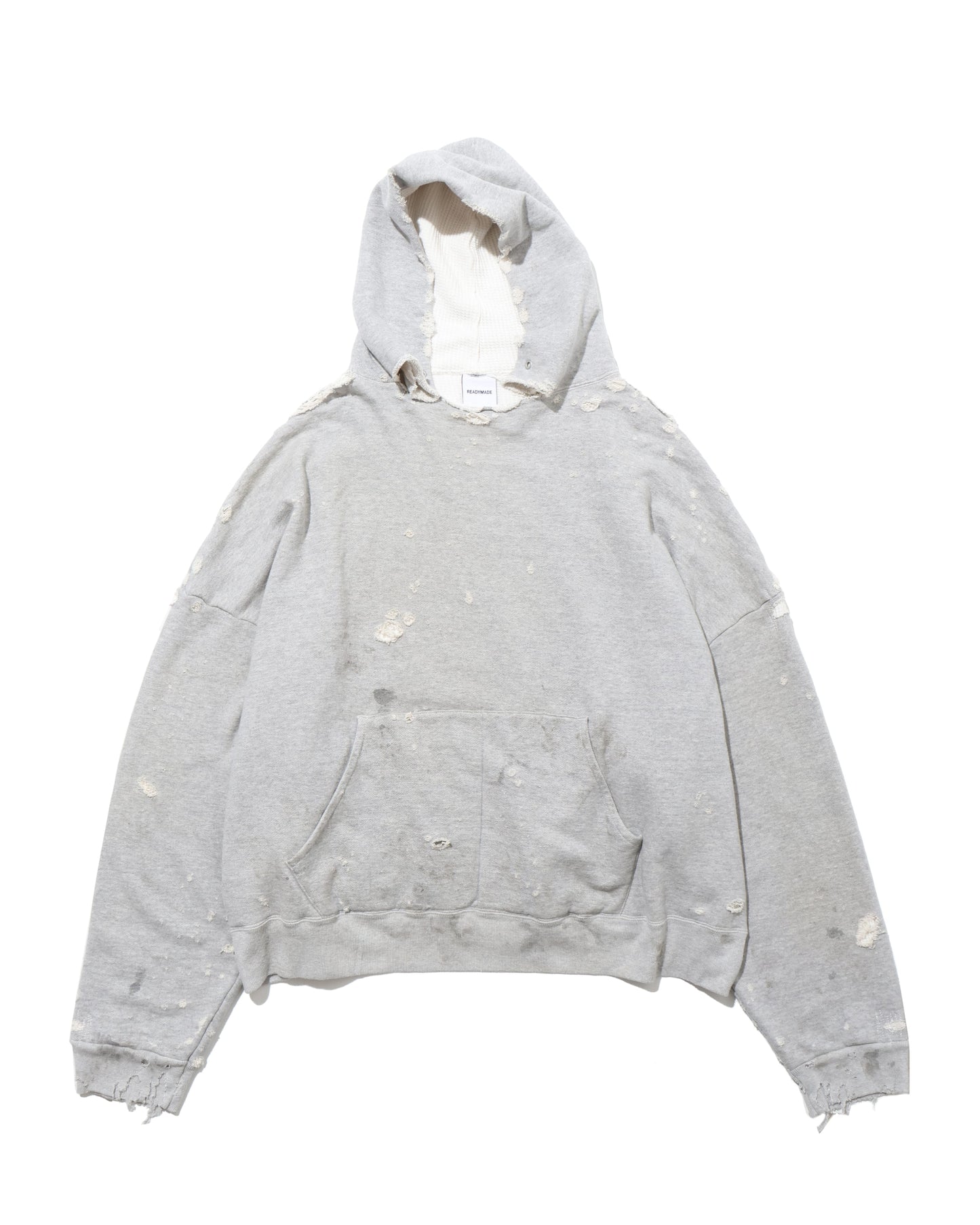 DOUBLE FACE HOODIE  GRAY