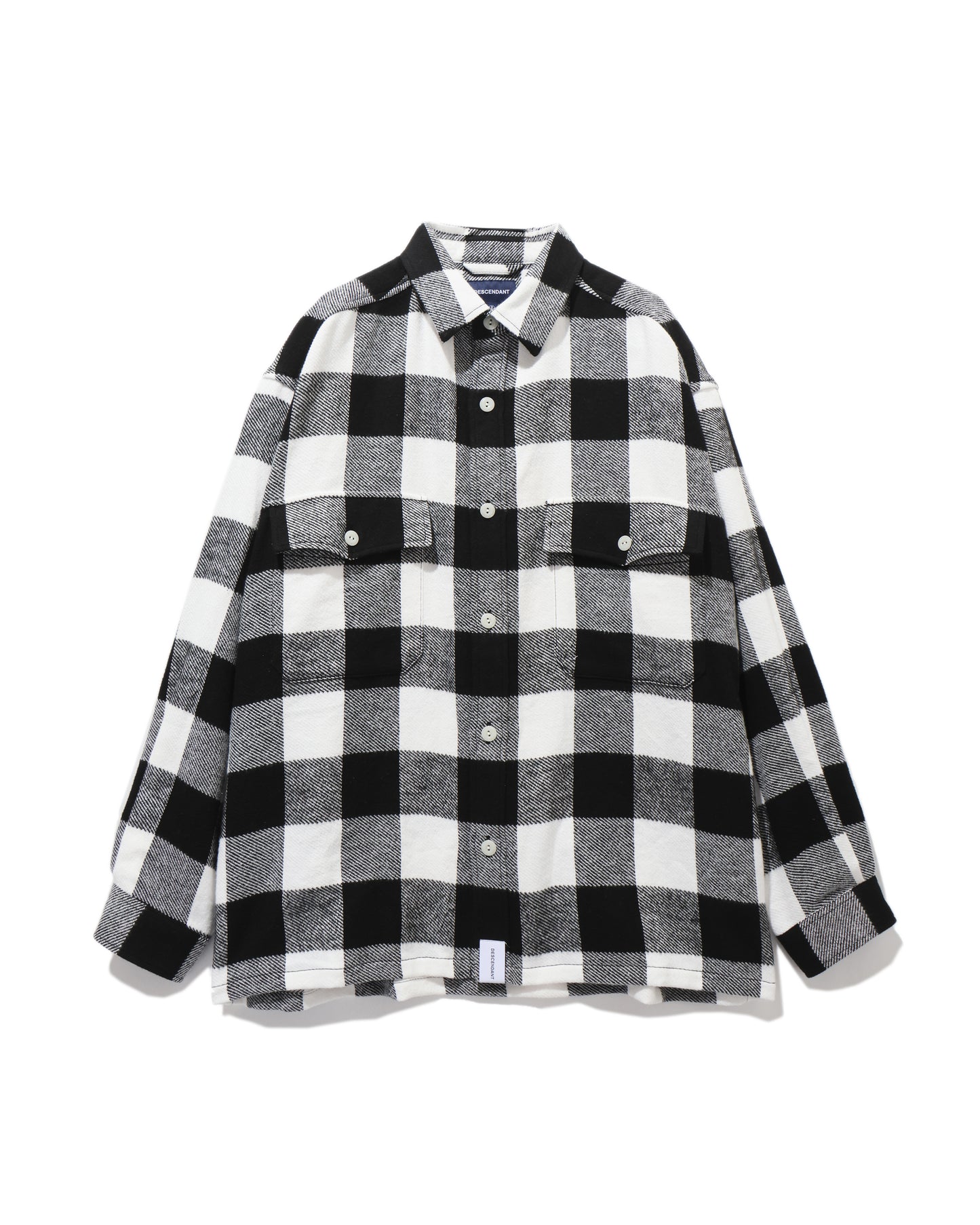 VANNING PLAID LS SHIRT  WHITE