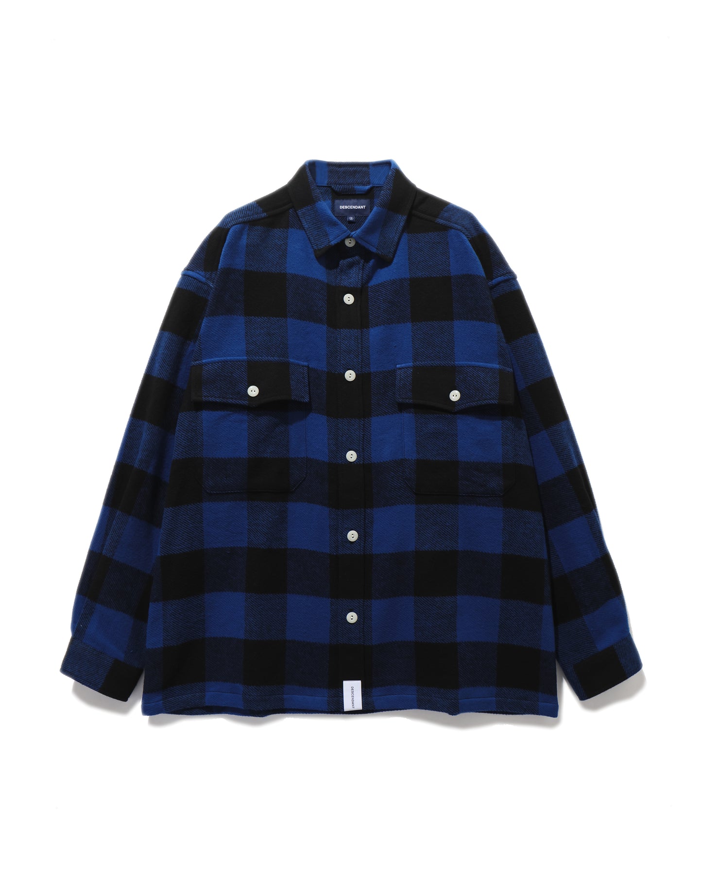 VANNING PLAID LS SHIRT  BLUE