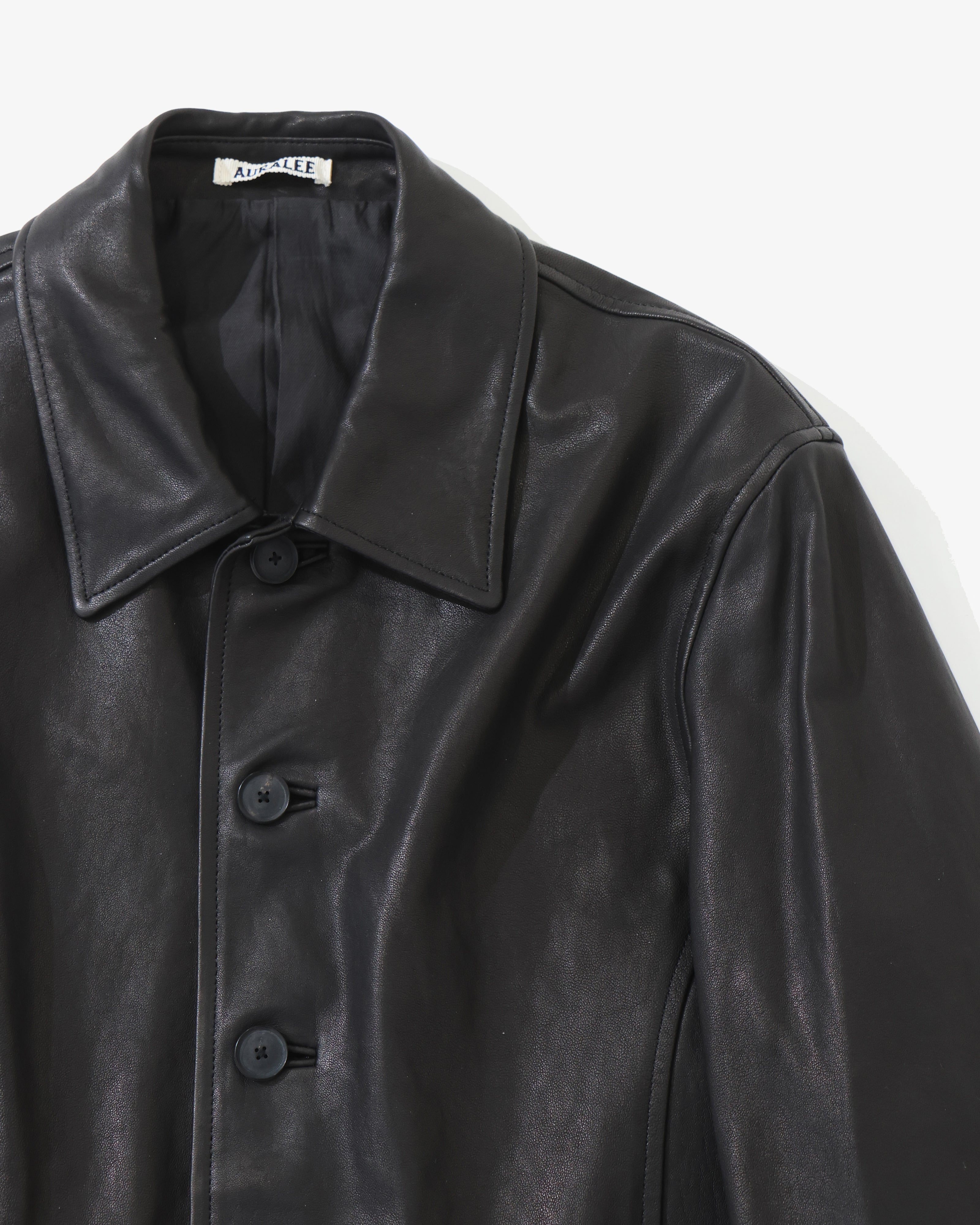 TEXTURED LAMB LEATHER BLOUSON BLACK – TIME AFTER TIME