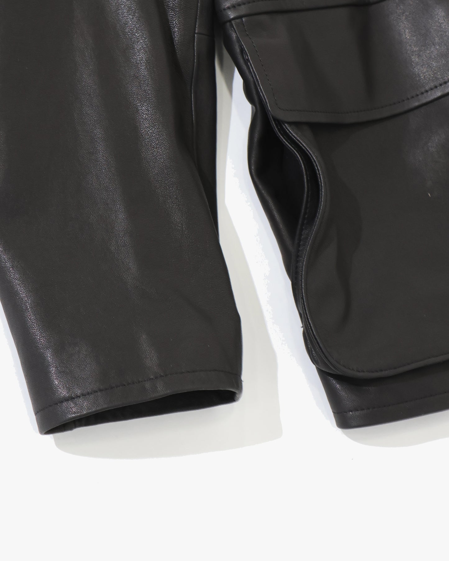 TEXTURED LAMB LEATHER BLOUSON BLACK