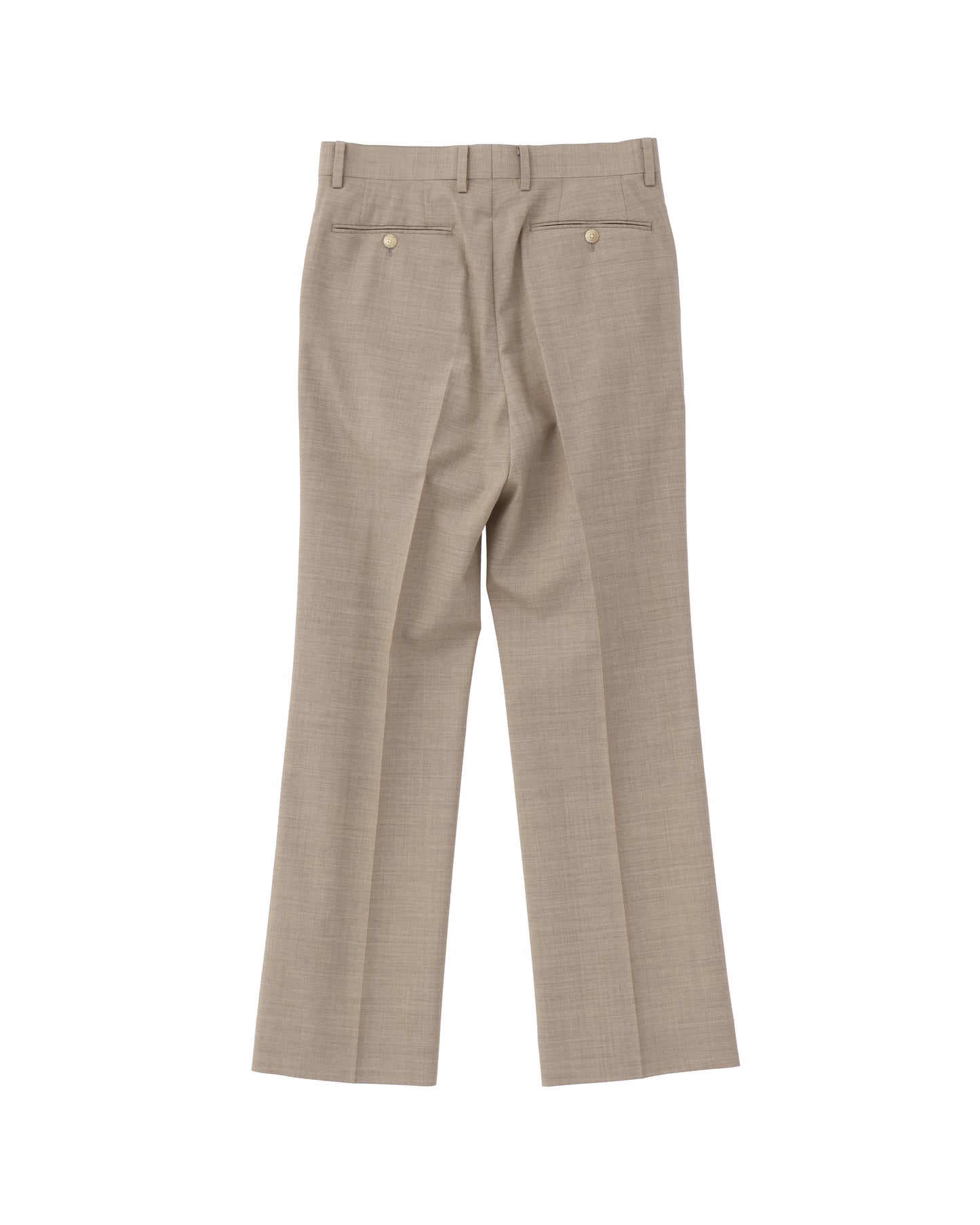 SUPER FINE TROPICAL WOOL SLACKS TOP LIGHT BROWN