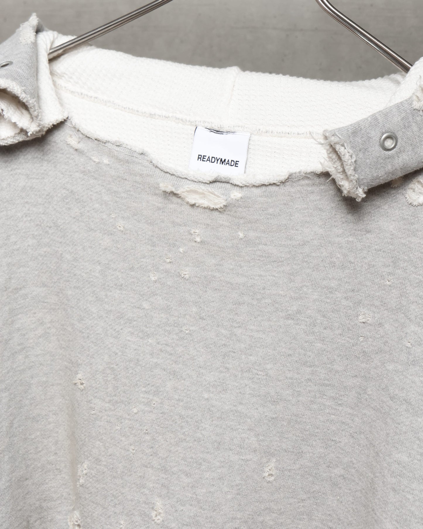 DOUBLE FACE HOODIE  GRAY