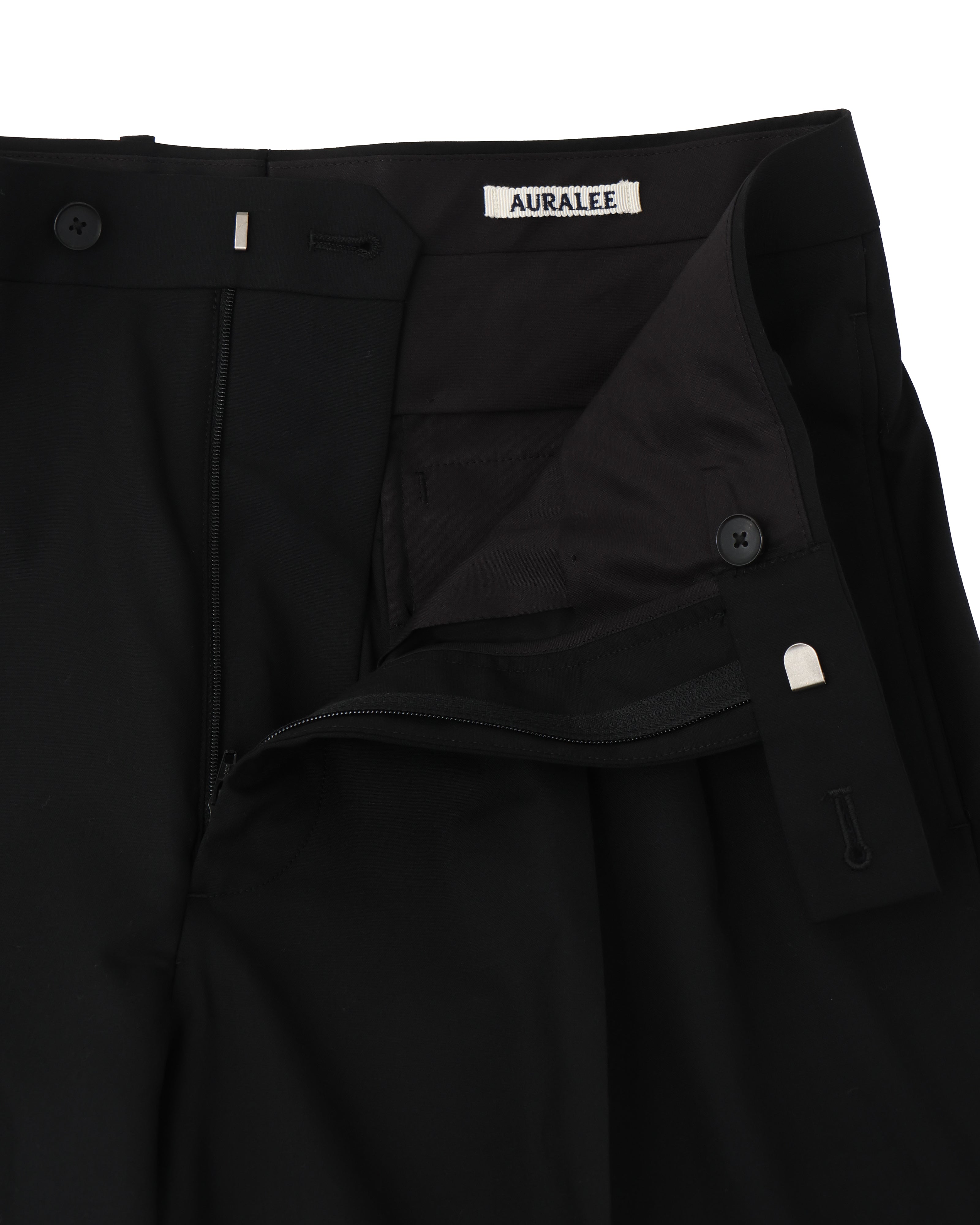 SUPER FINE TROPICAL WOOL TWO-TUCK SLACKS BLACK – TIME AFTER TIME SUPER FINE TROPICAL WOOL TWO-TUCK SLACKS BLACK – TIME AFTER TIME