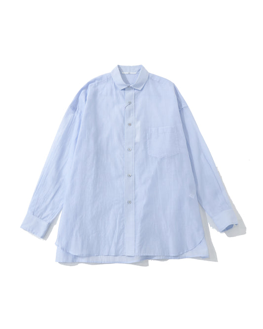コットンシルクスクエアビッグシャツuni