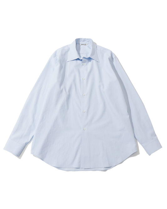WASHED FINX TWILL SHIRT LIGHT BLUE