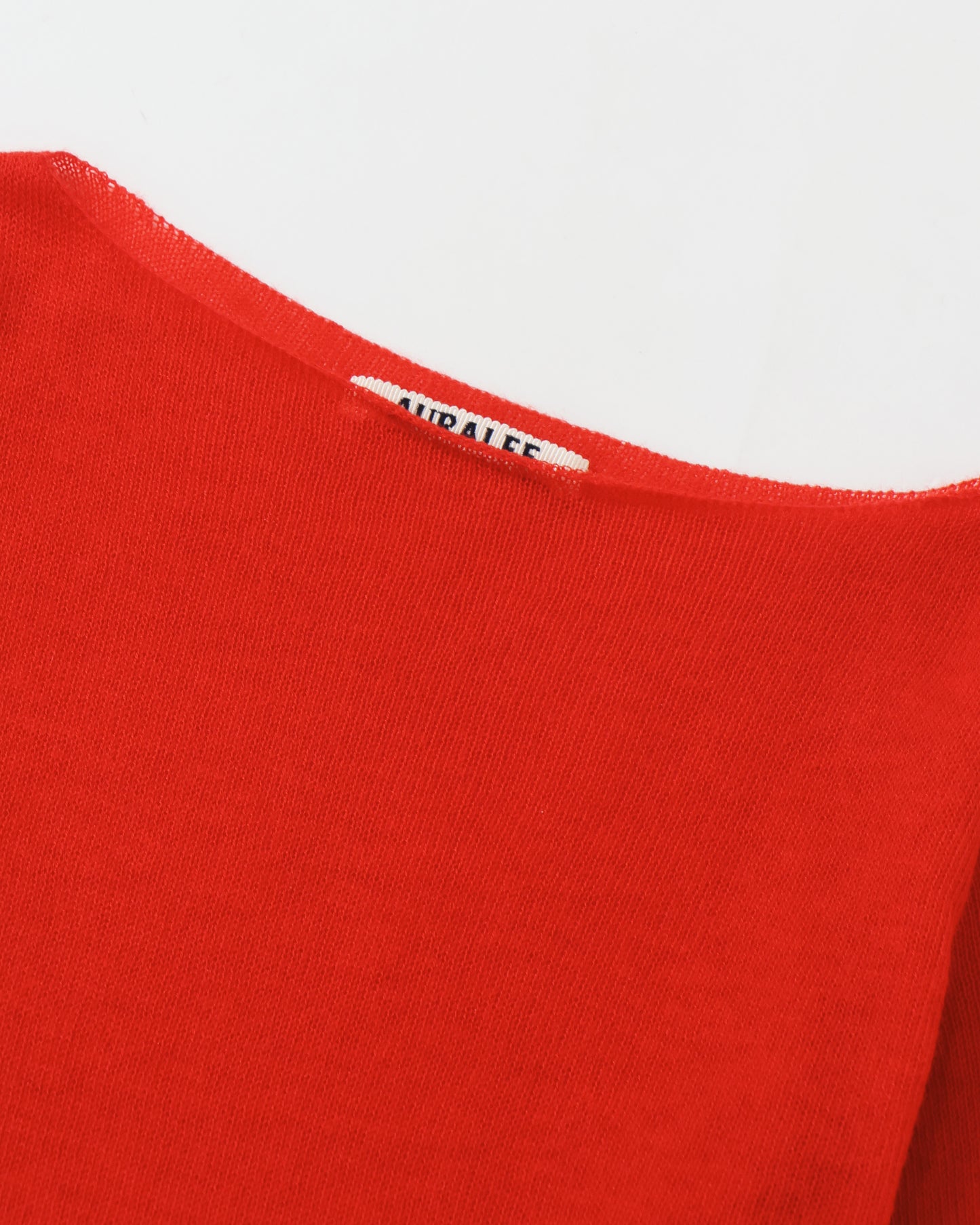 SHEER CASHMERE KNIT BOAT NECK P/O