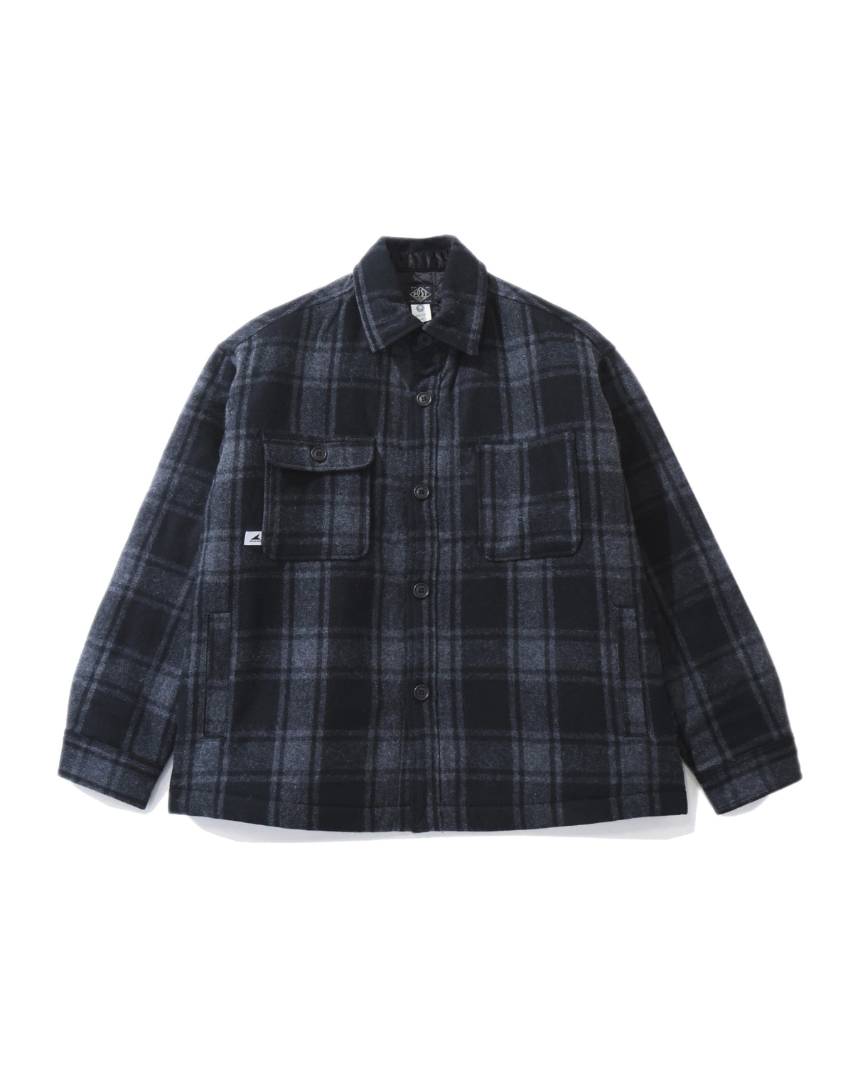 CRA 90 PLAID JACKET POST O'alls  GRAY