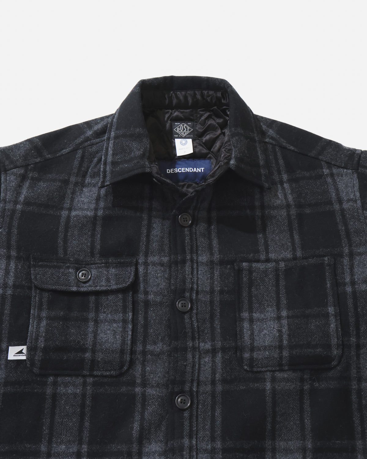 CRA 90 PLAID JACKET POST O'alls  GRAY