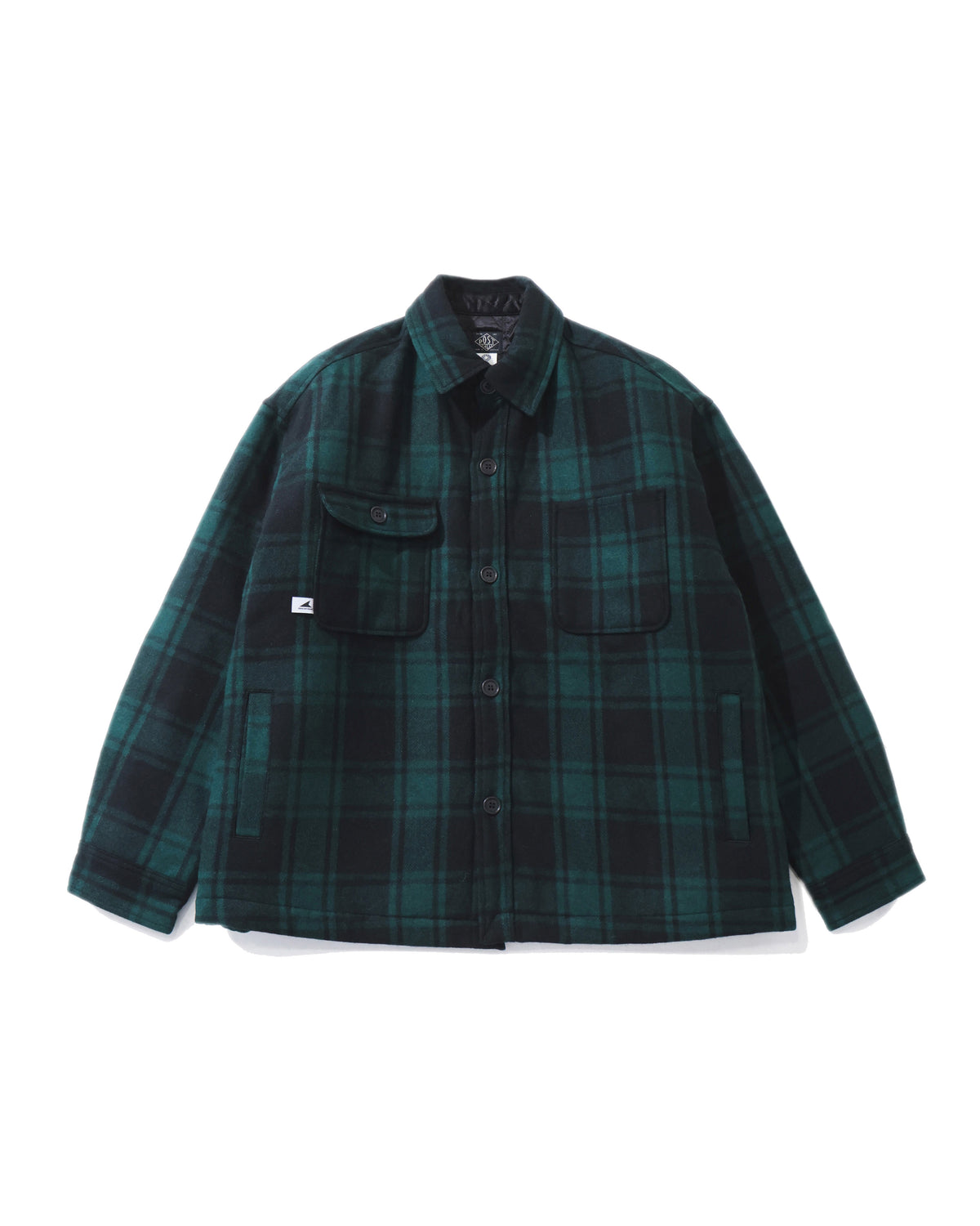 CRA 90 PLAID JACKET POST O'alls  GREEN