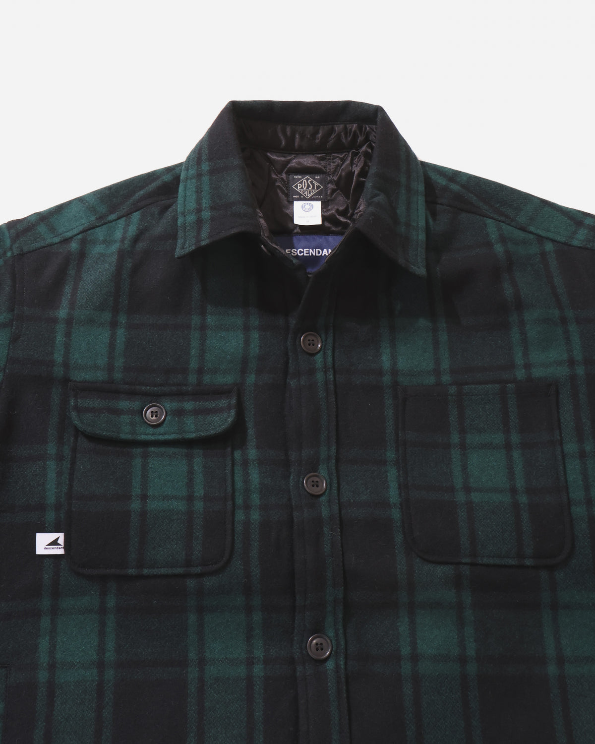 CRA 90 PLAID JACKET POST O'alls  GREEN