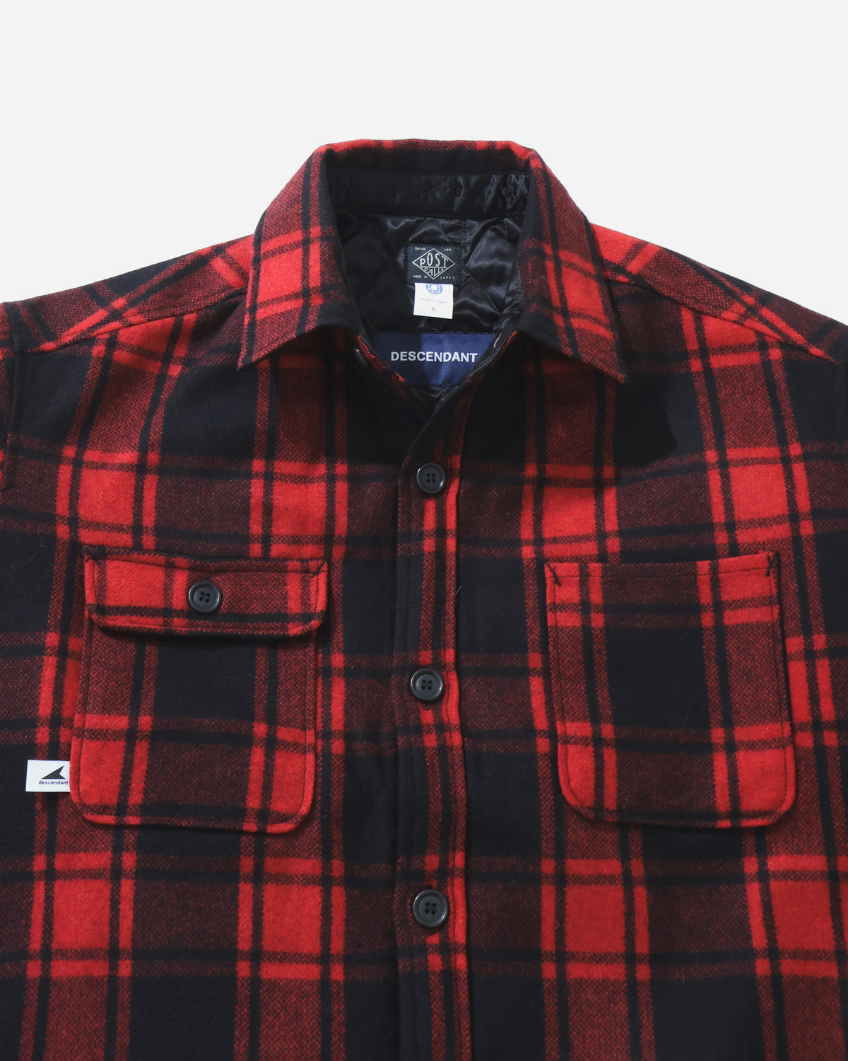 CRA 90 PLAID JACKET POST O'alls  RED