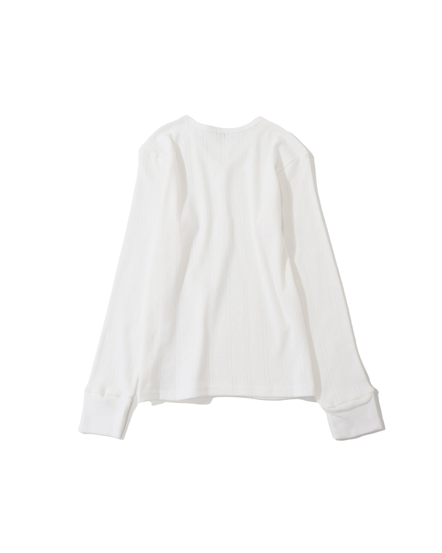 アイレット リブ Vネック ヘンリー L/S TEE