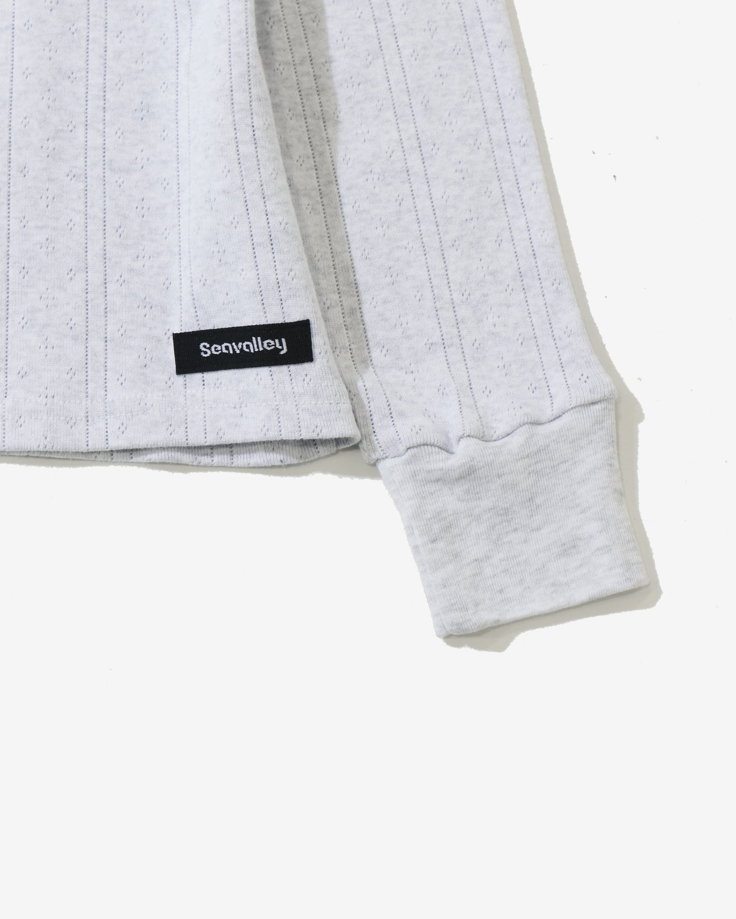 アイレット リブ Vネック ヘンリー L/S TEE