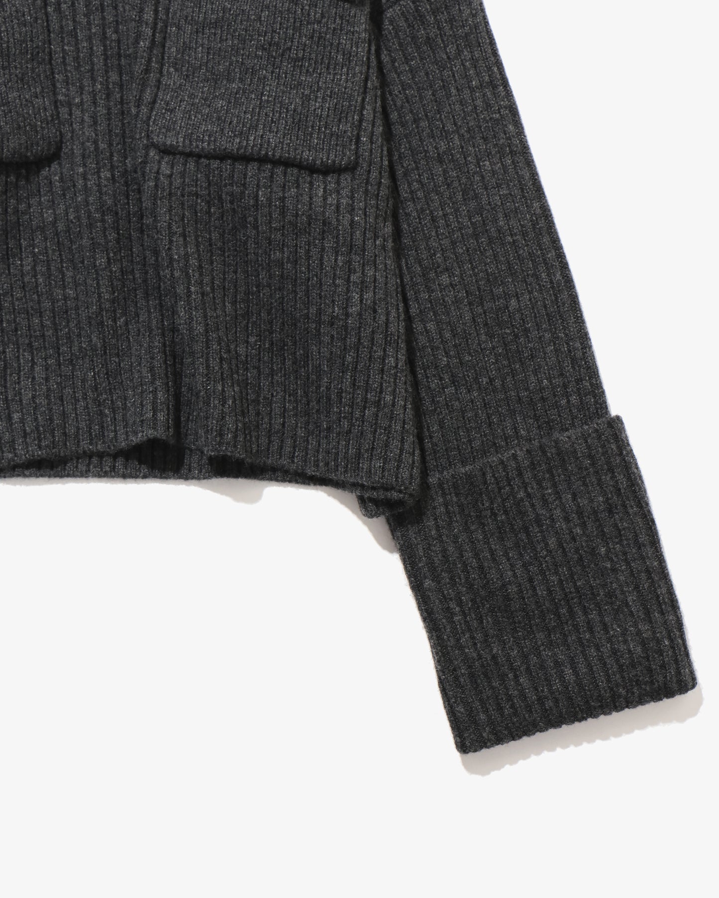BOILED LAMBWOOL RIB TOP