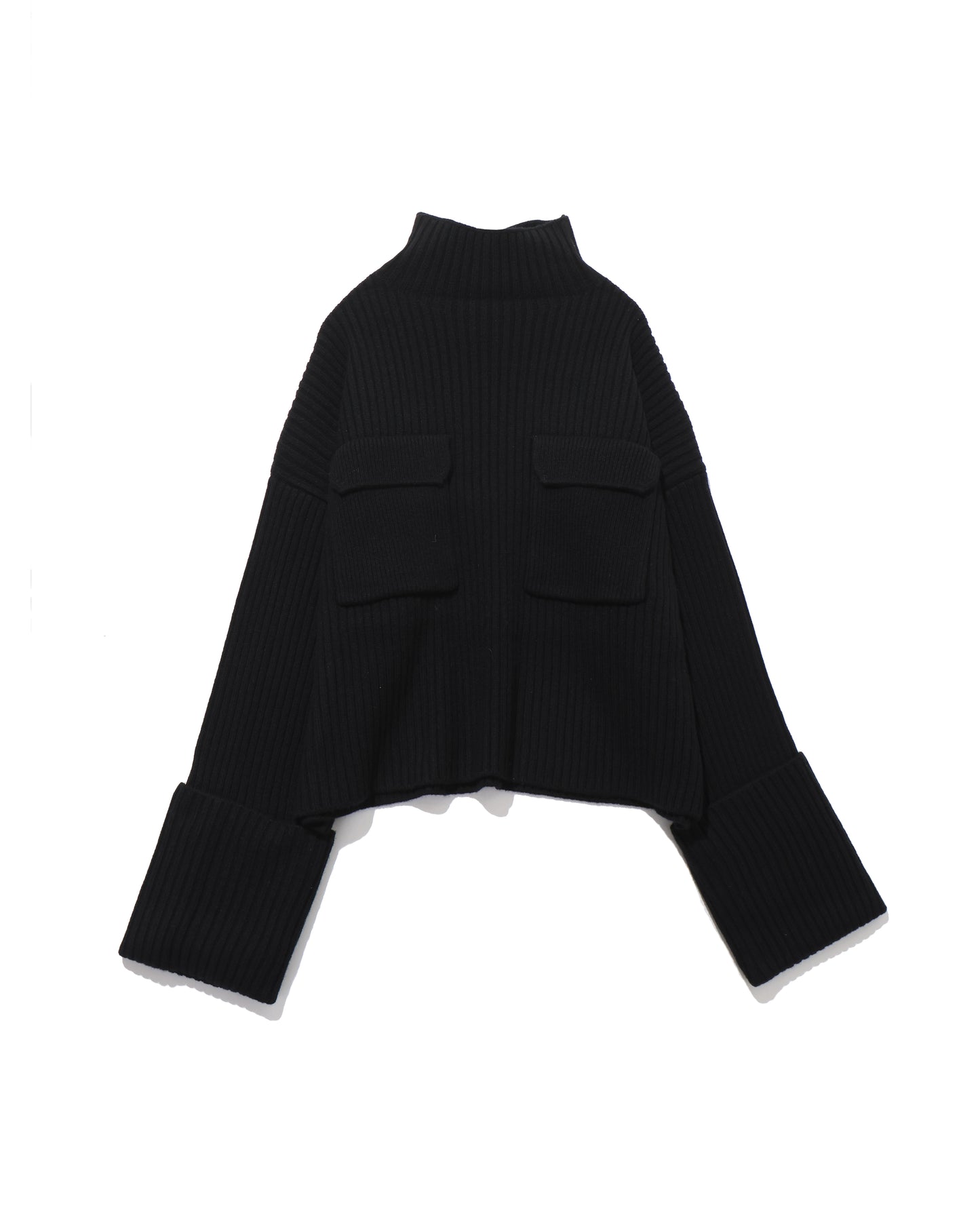 BOILED LAMBWOOL RIB TOP
