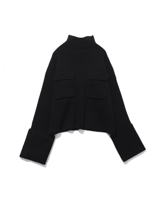 BOILED LAMBWOOL RIB TOP