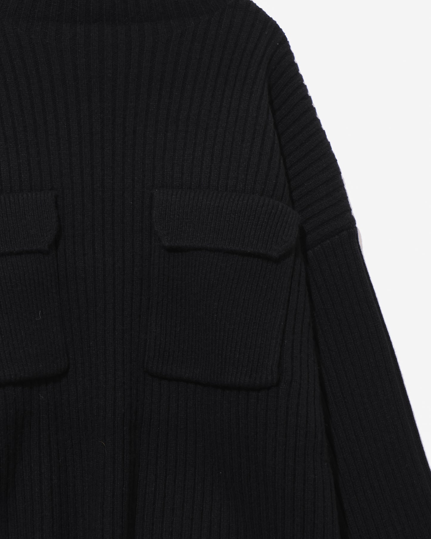BOILED LAMBWOOL RIB TOP