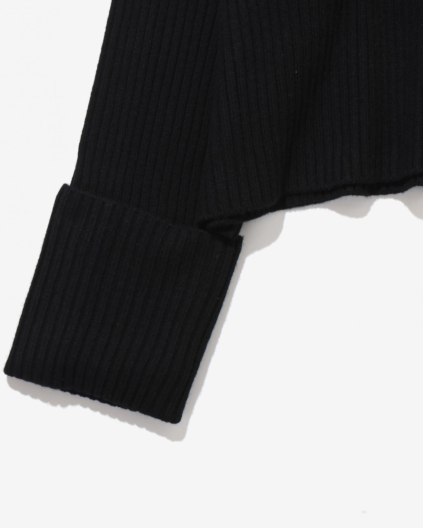 BOILED LAMBWOOL RIB TOP