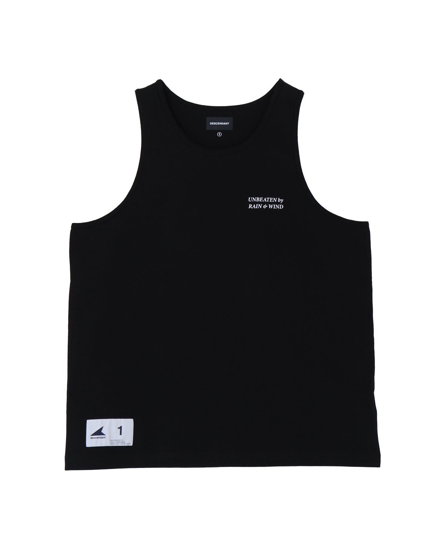 GENNAKER ORGANIC COTTON TANK TOP  BLACK