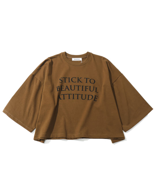 H.DENSITY COTTON CROPPED LOGO TOP