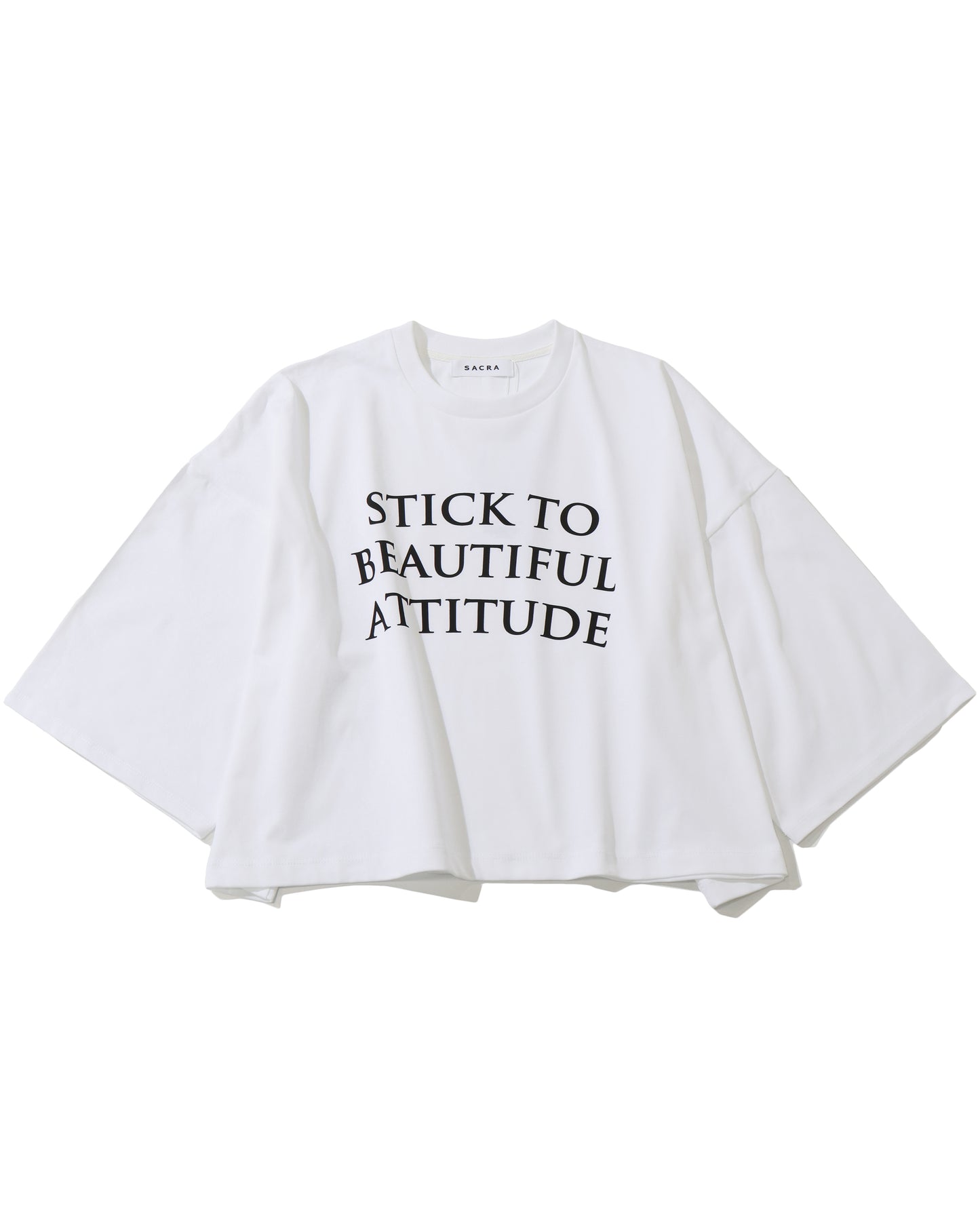 H.DENSITY COTTON CROPPED LOGO TOP