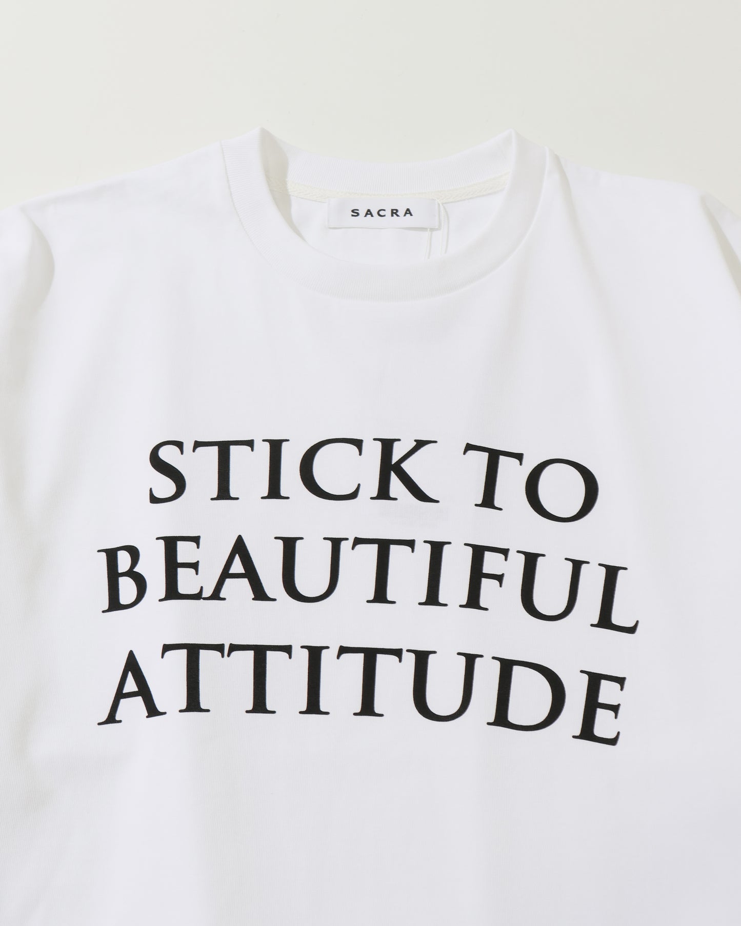H.DENSITY COTTON CROPPED LOGO TOP