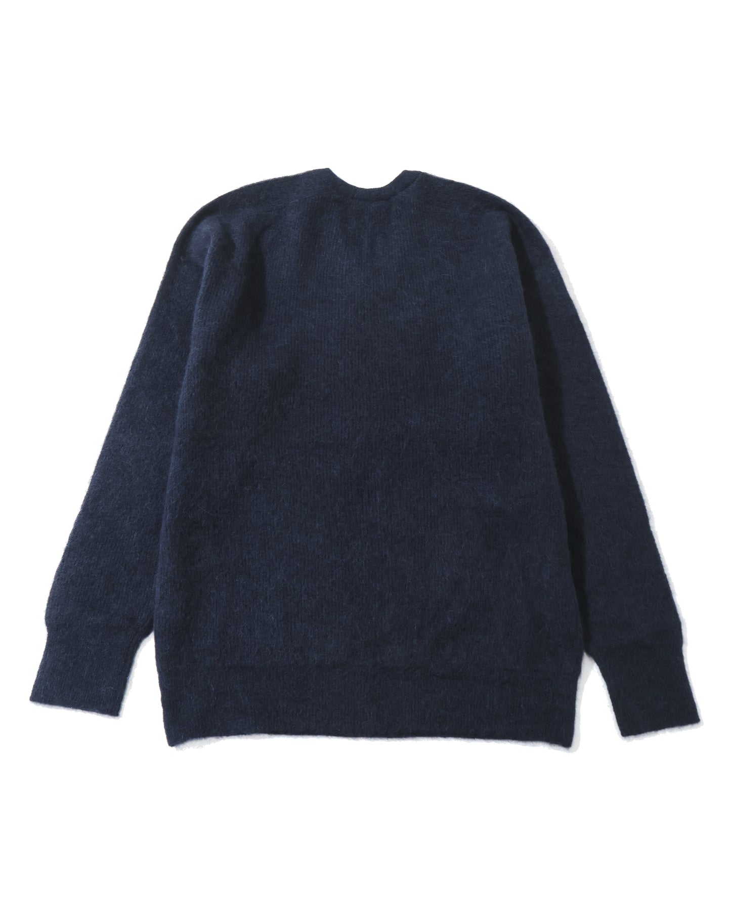 BABY SURI ALPACA SHEER KNIT V-NECK P/O NAVY