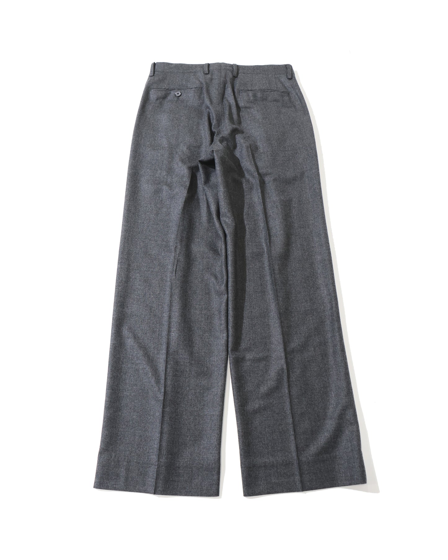 SUPER LIGHT WOOL TWO-TUCK SLACKS TOP CHARCOAL