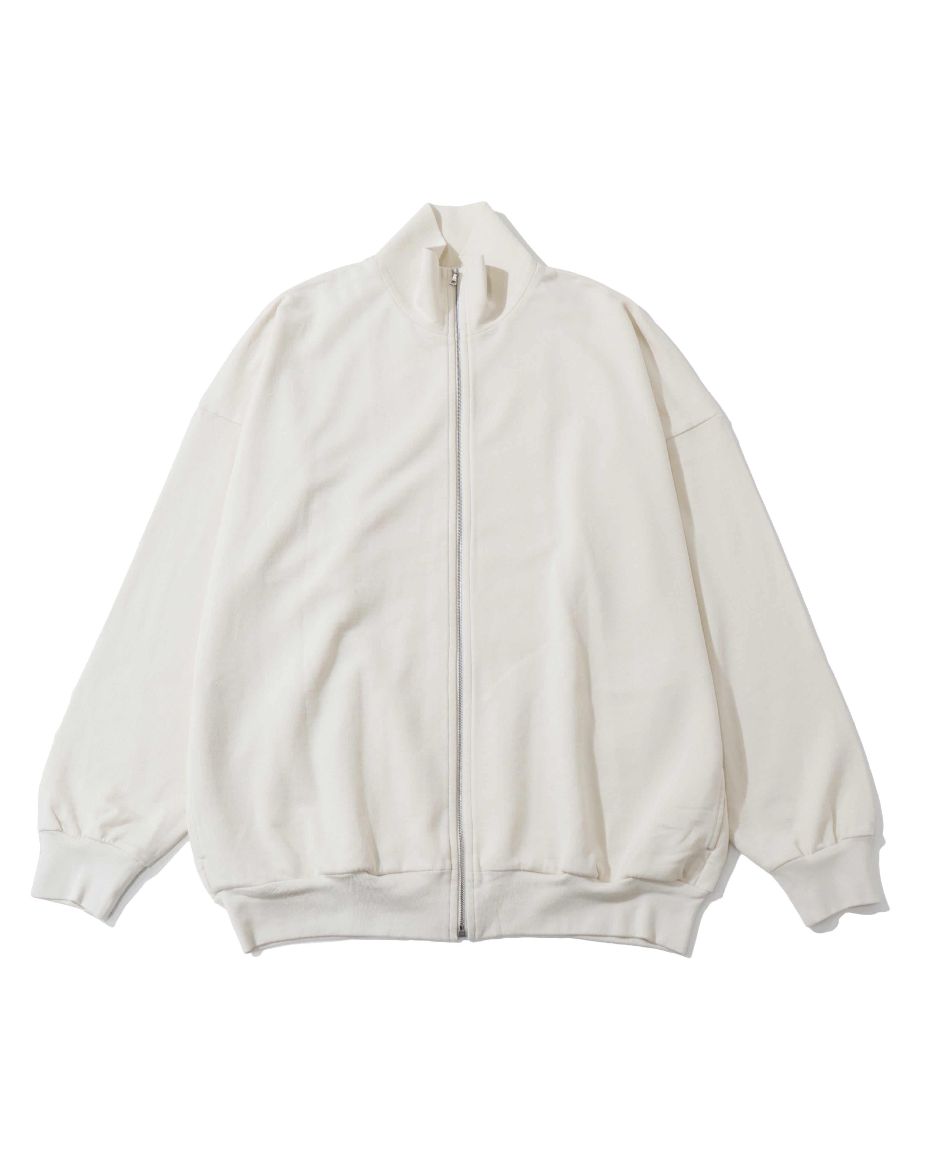 SUPER HIGH GAUGE SWEAT ZIP BLOUSON IVORY WHITE – TIME AFTER TIME