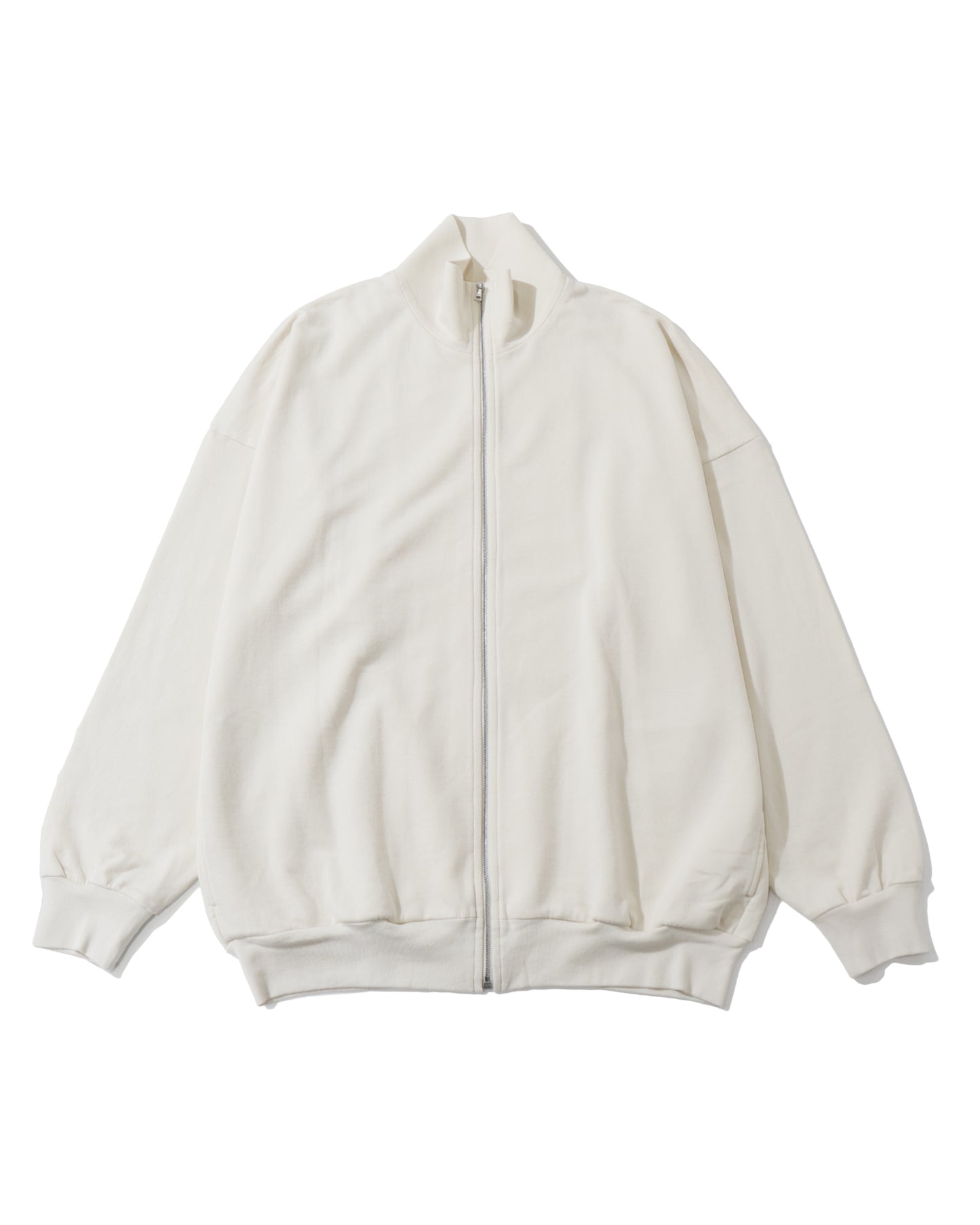 SUPER HIGH GAUGE SWEAT ZIP BLOUSON IVORY WHITE