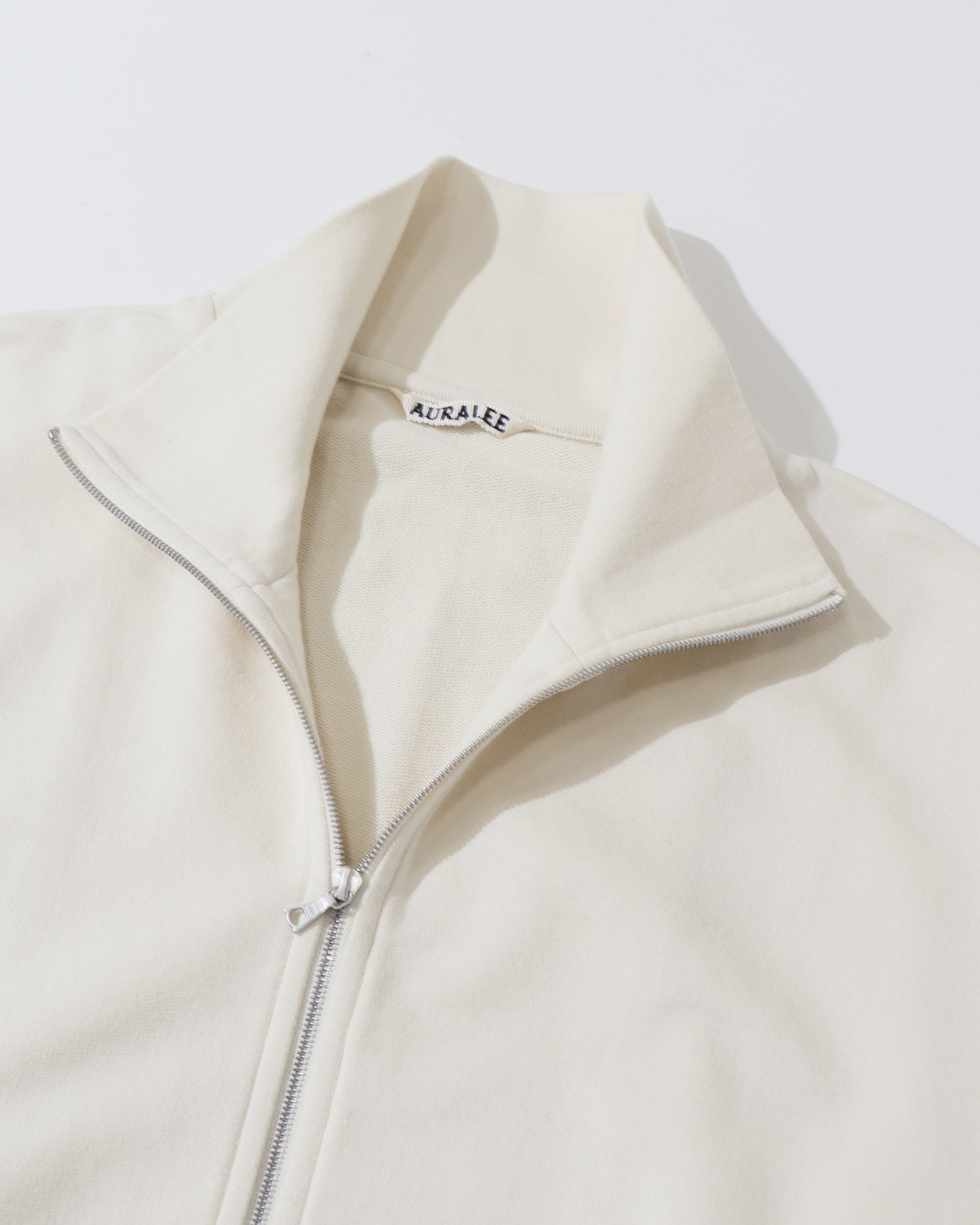 SUPER HIGH GAUGE SWEAT ZIP BLOUSON IVORY WHITE