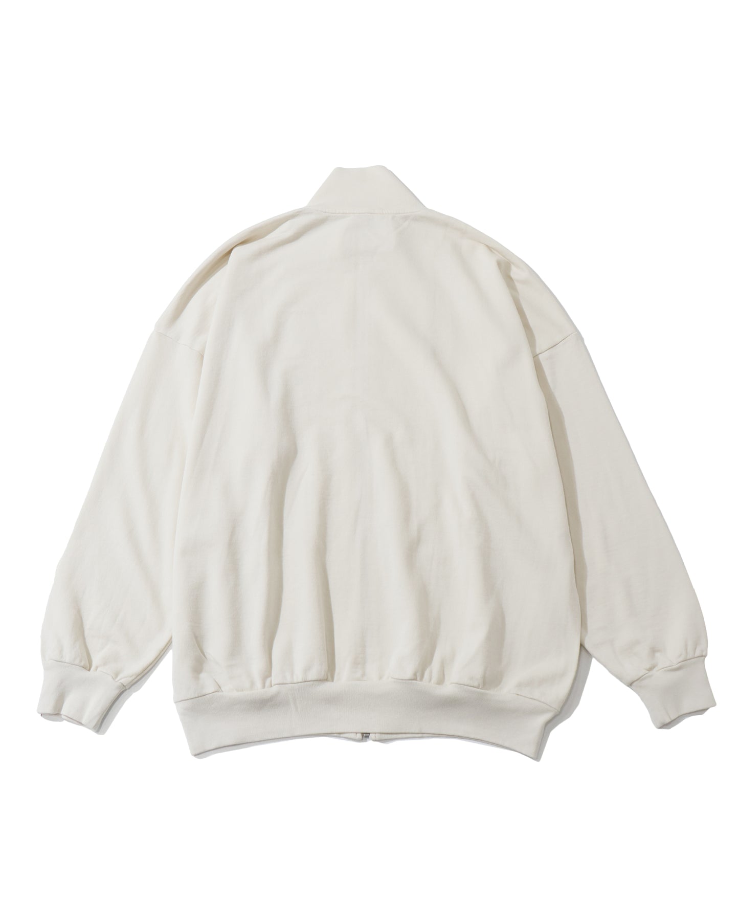 SUPER HIGH GAUGE SWEAT ZIP BLOUSON IVORY WHITE
