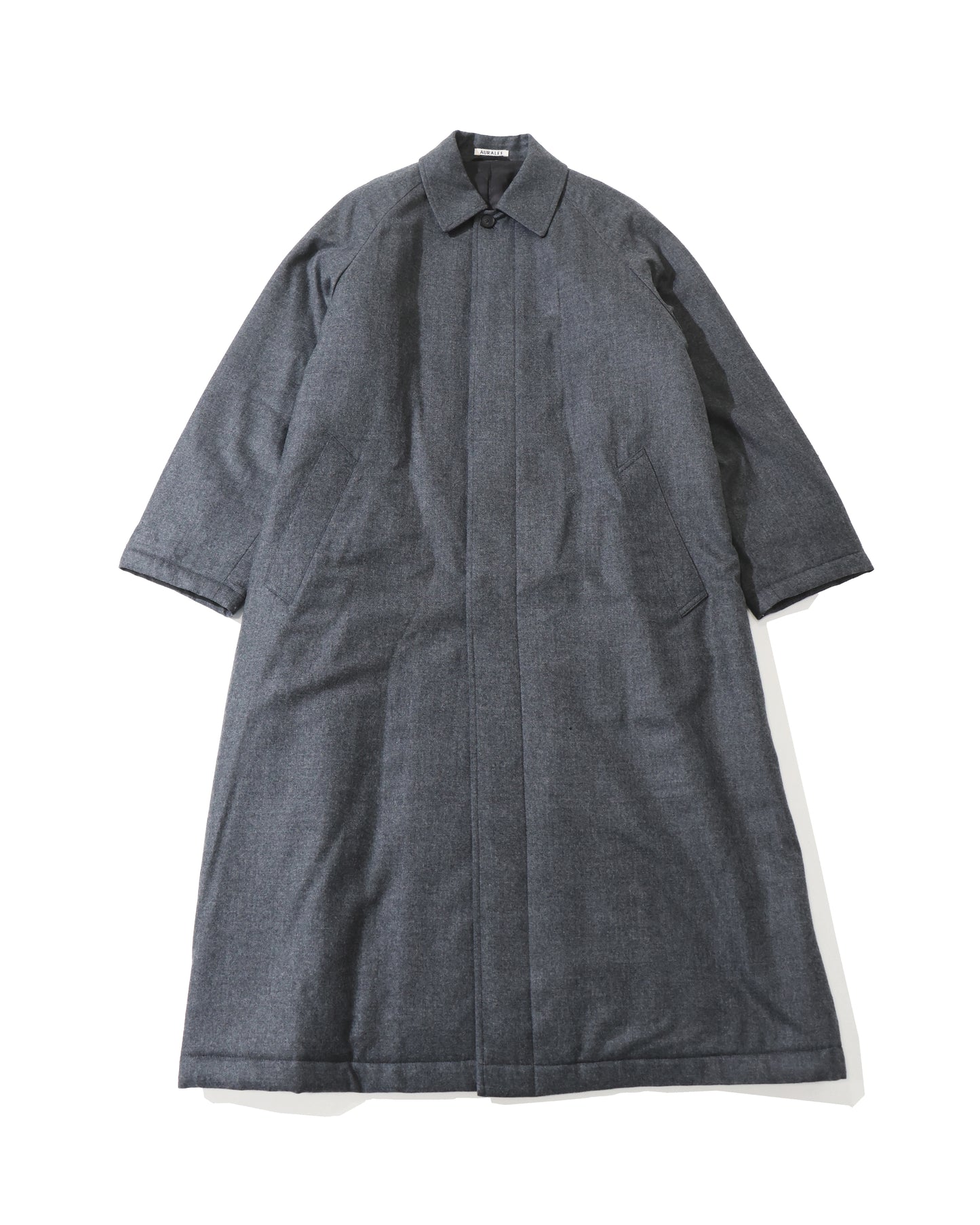 SUPER LIGHT WOOL PADDED COAT TOP CHARCOAL