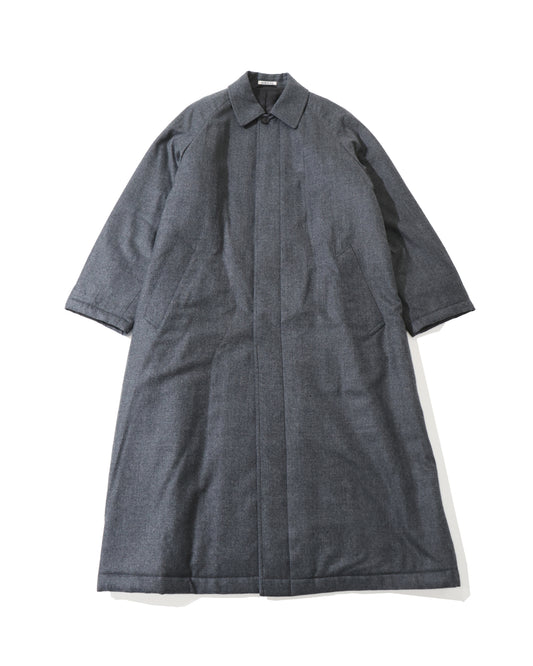 SUPER LIGHT WOOL PADDED COAT TOP CHARCOAL