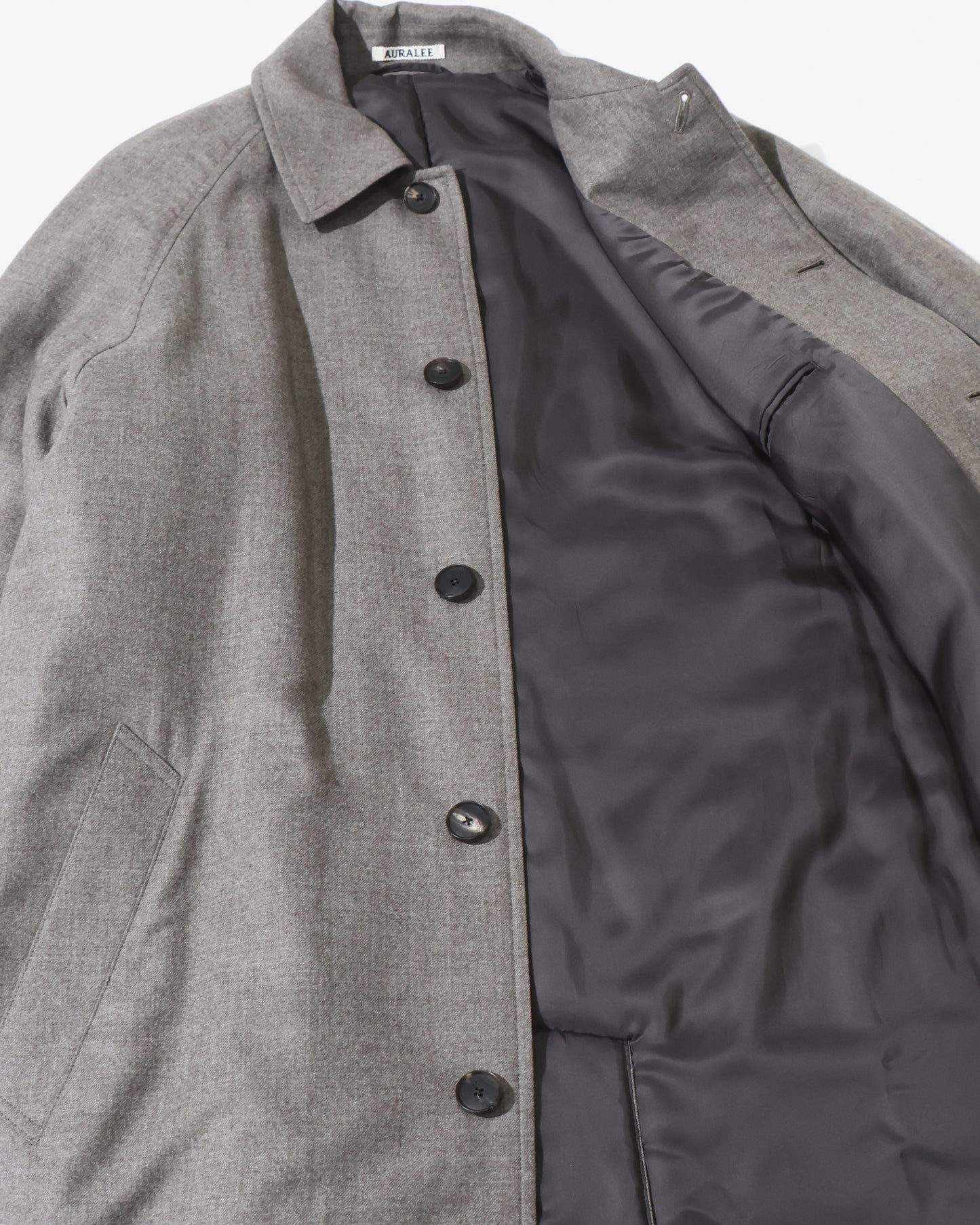 SUPER LIGHT WOOL PADDED COAT TOP BROWN