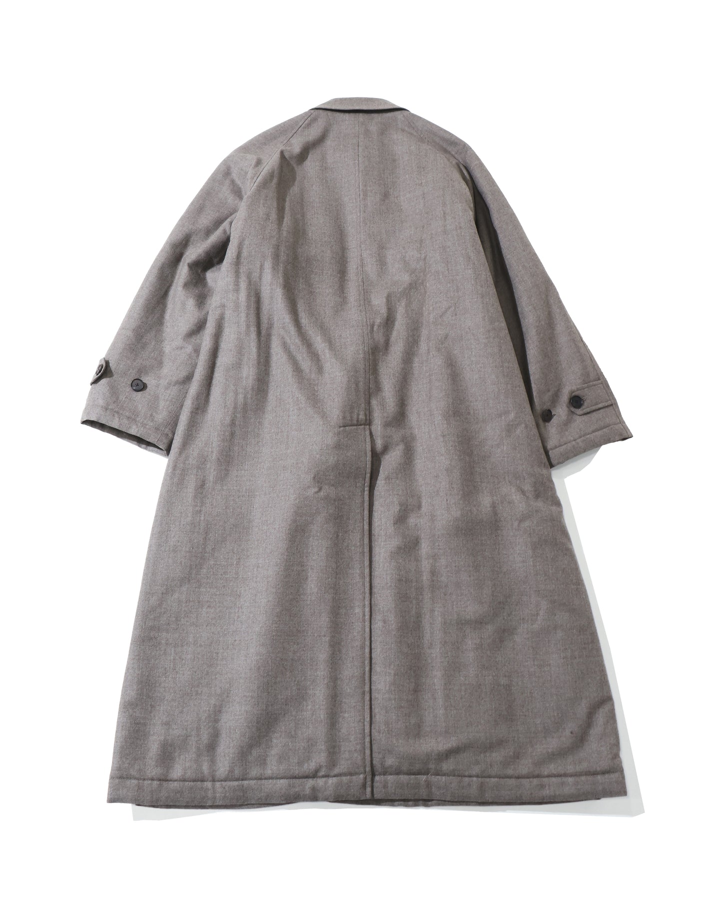 SUPER LIGHT WOOL PADDED COAT TOP BROWN