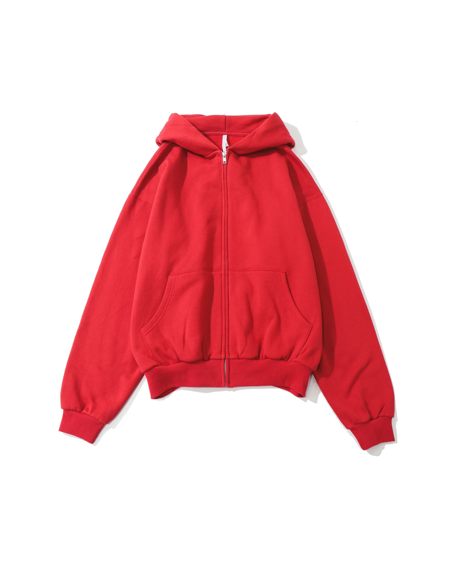 WHITE ZIP HOODIE