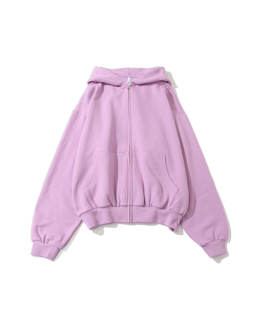 WHITE ZIP HOODIE