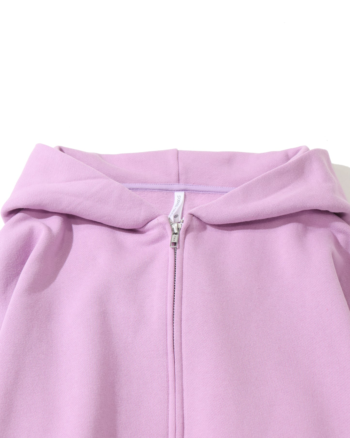 WHITE ZIP HOODIE